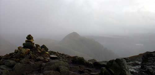 Harrison Stickle in the cloud