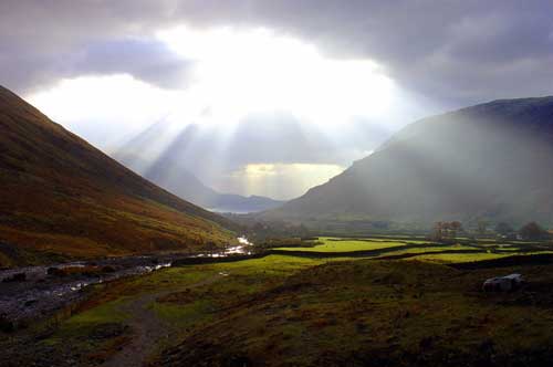 Sunbeams at Wasdale Head