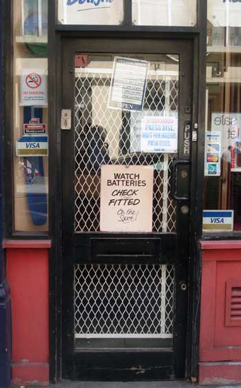 London Shop Door