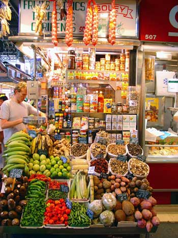 Barcelona Fruit and Veg Stall