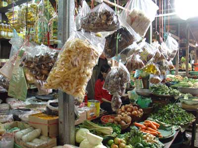 Cambodia, Market Stall