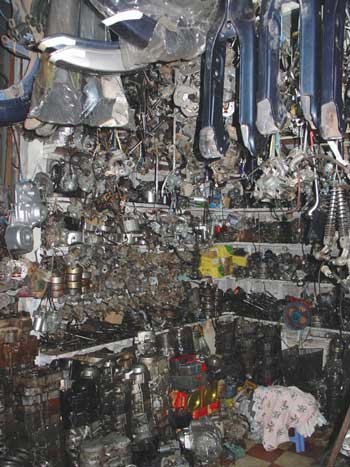 Cambodia, Motorbike shop